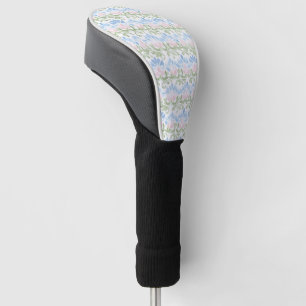 Blue Pink Green Abstract Golf Head Cover