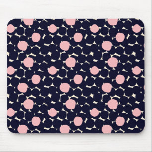 Blue & Pink Large Dot Pattern Mouse Mat