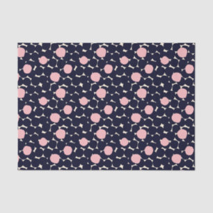 Blue & Pink Large Dot Pattern Tissue Paper
