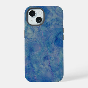 Blue & Pink Marble Acrylic Abstraction iPhone 15 Case
