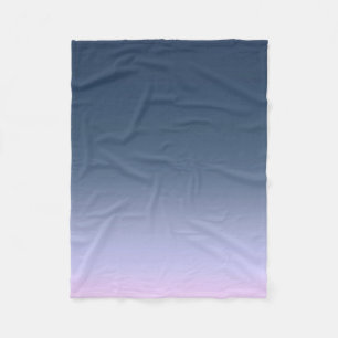 Blue-pink Ombre . Fleece Blanket
