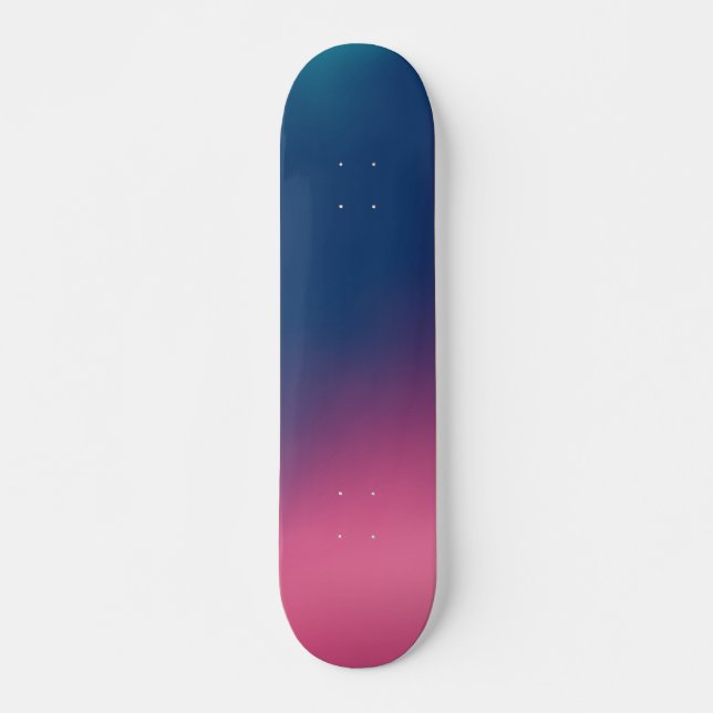 Blue Pink Ombre Skateboard (Front)