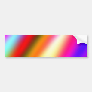 Blue pink ombre watercolor abstract pastel rainbow bumper sticker
