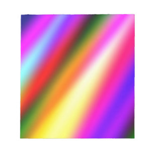 Blue pink ombre watercolor abstract pastel rainbow notepad