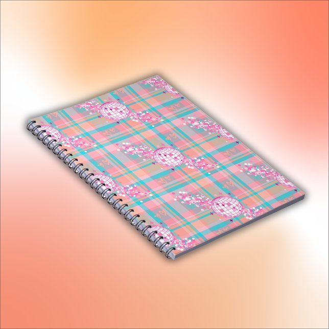 Blue, Pink & Peach Pattern | Notebook (Creator Uploaded)