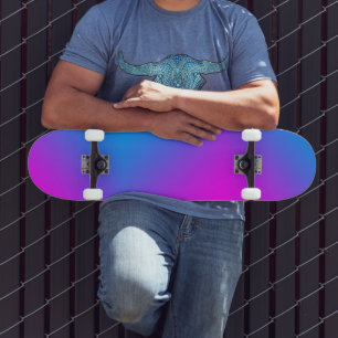 Blue pink Purple Colourful 4Joey Skateboard