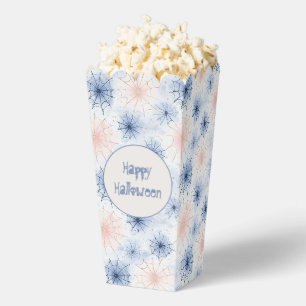 Blue Pink Spider Webs Halloween Party Favour Box
