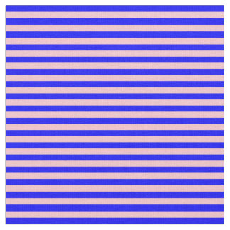 Blue & Pink Striped Pattern Fabric