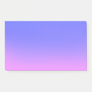 blue pink sunset ombre post-it notes