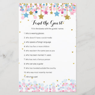 Blue Pink Twinkle Twinkle Find the Guess