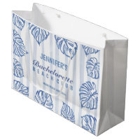 Blue pinstrip BACHELORETTE Whimsical Beach