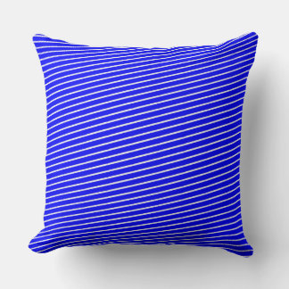 Blue Pinstripe Cushion