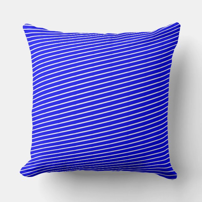 Blue Pinstripe Cushion (Front)