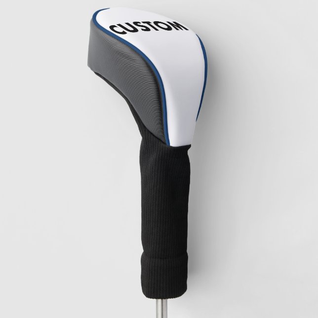 BLUE Piping Custom Golf Driver Headcover Blank (Angled)
