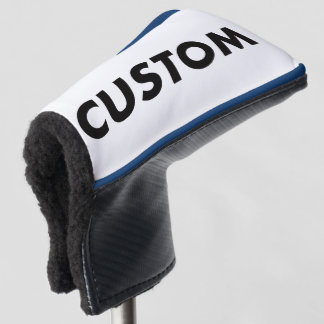 BLUE Piping Custom Golf Putter Headcover Blank
