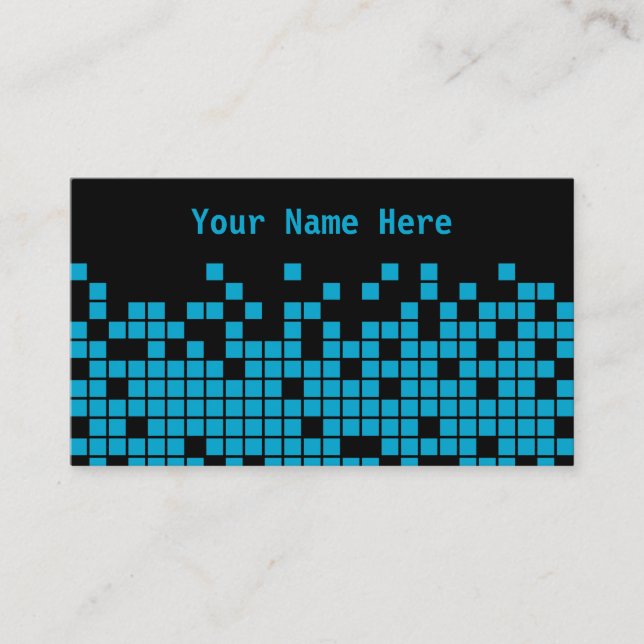 Blue Pixels Business Card (Front)