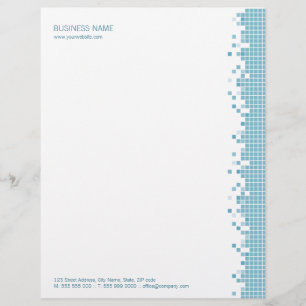 Blue Pixels letterhead Design