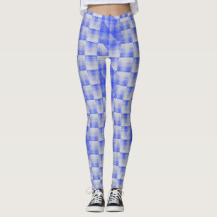 Blue Pixels Opp bw08.wx4.BPOBW08.LGrey BG Leggings