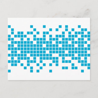 Blue Pixels Postcard