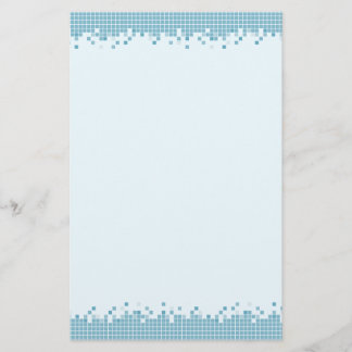 Blue Pixels stationery