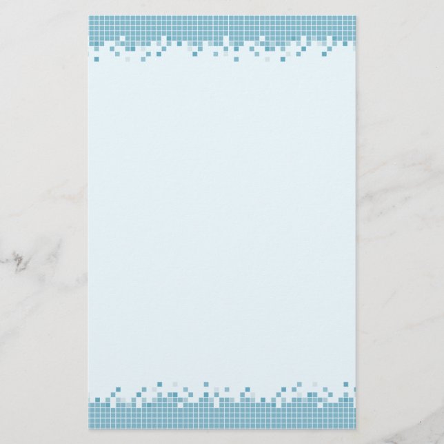 Blue Pixels stationery (Front)