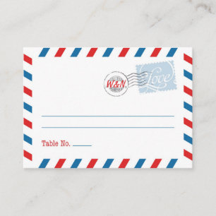 Blue Place Card Postal Service Collection