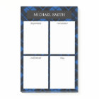 Blue Plaid 4 Categories To Do Lists