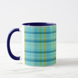Blue Plaid by Shirley Taylor Mug