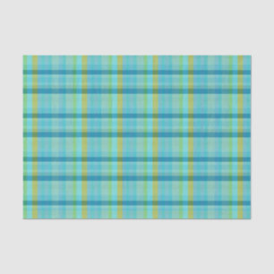 Blue Plaid by Shirley Taylor Tissue Paper
