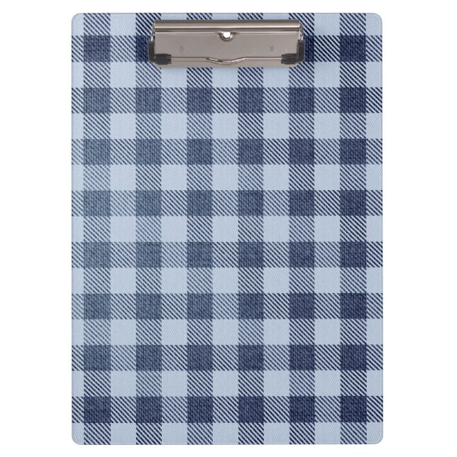 Blue Plaid Clipboard (Front)