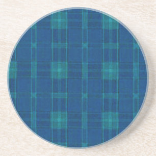 Blue Plaid Coaster