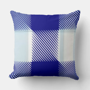 Blue Plaid Cushion