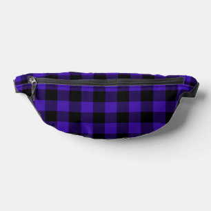 Blue Plaid Fanny Pack