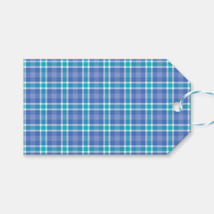 Blue Plaid  Gift Tags