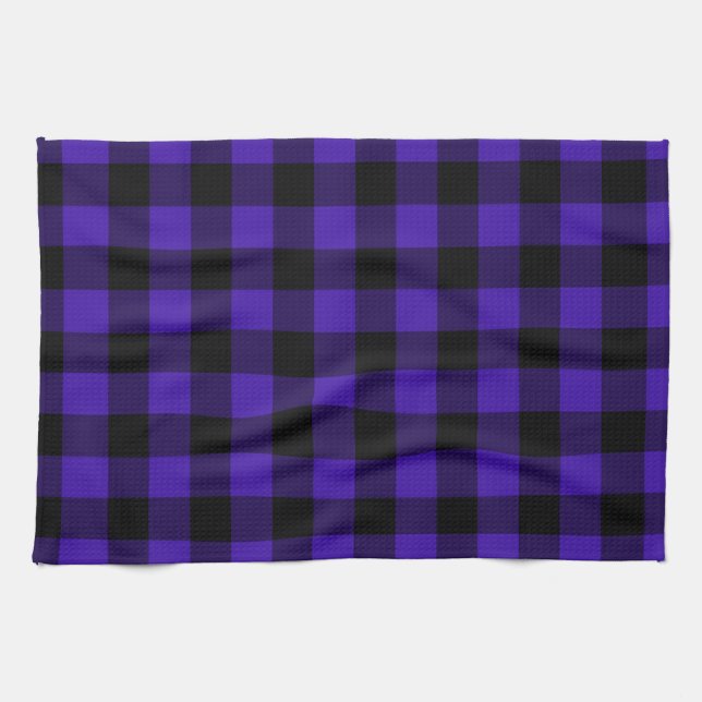 Blue Plaid Kitchen Towel (Horizontal)