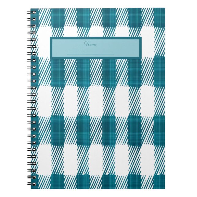 Blue Plaid NoteBook (Front)
