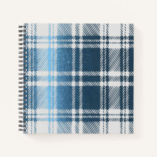 Blue Plaid  Notebook