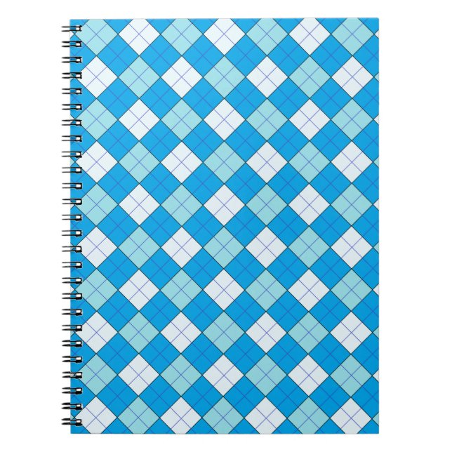 Blue Plaid Notebook (Front)