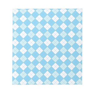 Blue Plaid Notepad