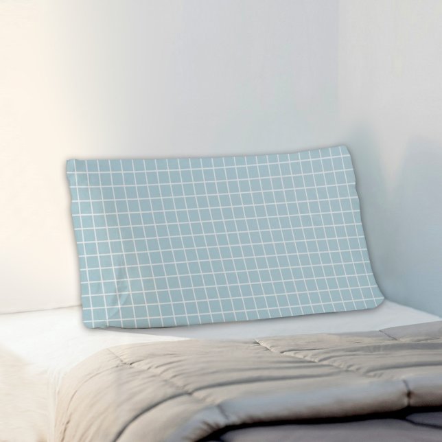 Blue Plaid Pattern Pillowcase (Creator Uploaded)