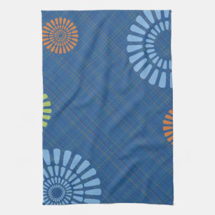 Blue Plaid Tea Kitchen Towel