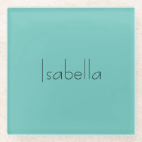 Blue Plain Creative Modern Name Minimalist