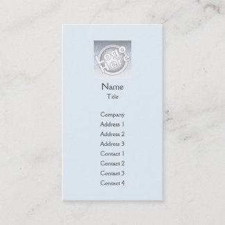Blue Plain Vertical - Business Business Card