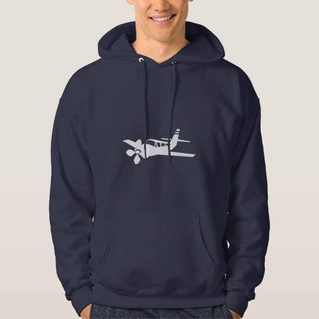 Blue Plane Hoodie (Front)