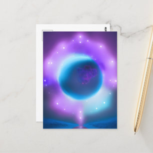 Blue Planet & Lights Postcard