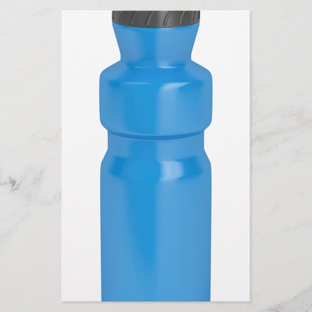 Blue plastic bottle stationery (Front)