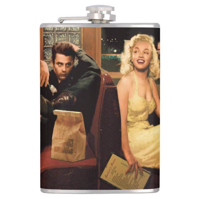 Blue Plate 2 Hip Flask (Front)