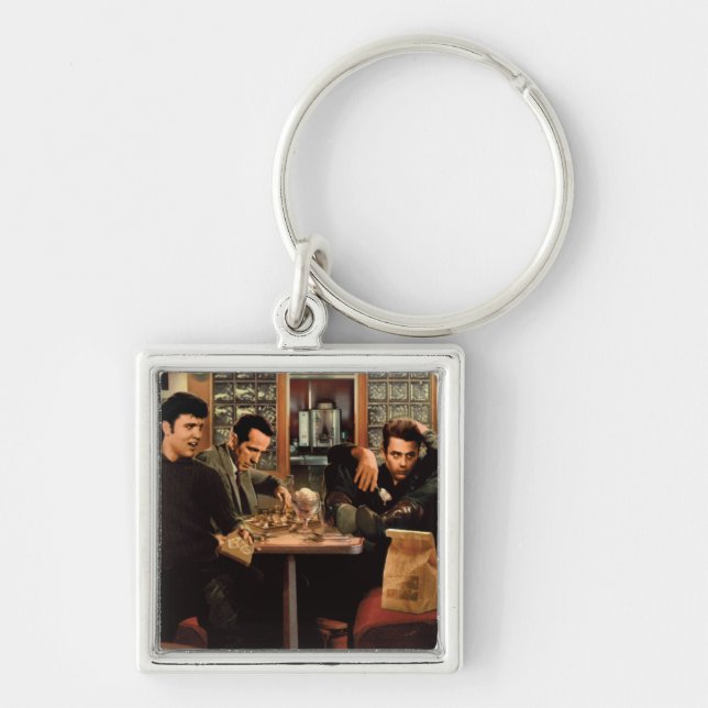 Blue Plate Key Ring (Front)