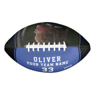 Blue Player Name Number Team Photo American Football