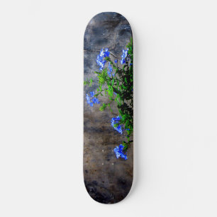 Blue Plumbago Skateboard